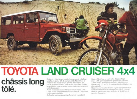 Toyota Land Cruiser 4x4 - Châssis long tolé
